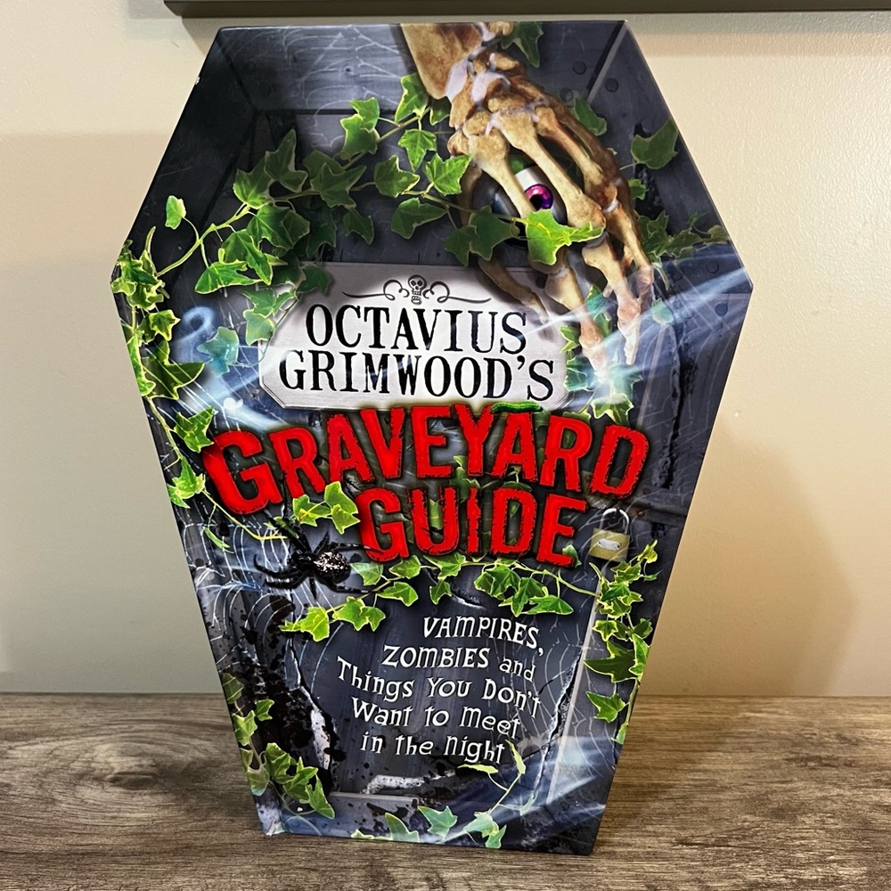 Octavius Grimwood’s Graveyard Guide Coffin Shaped Book Vampires Zombies Haunted